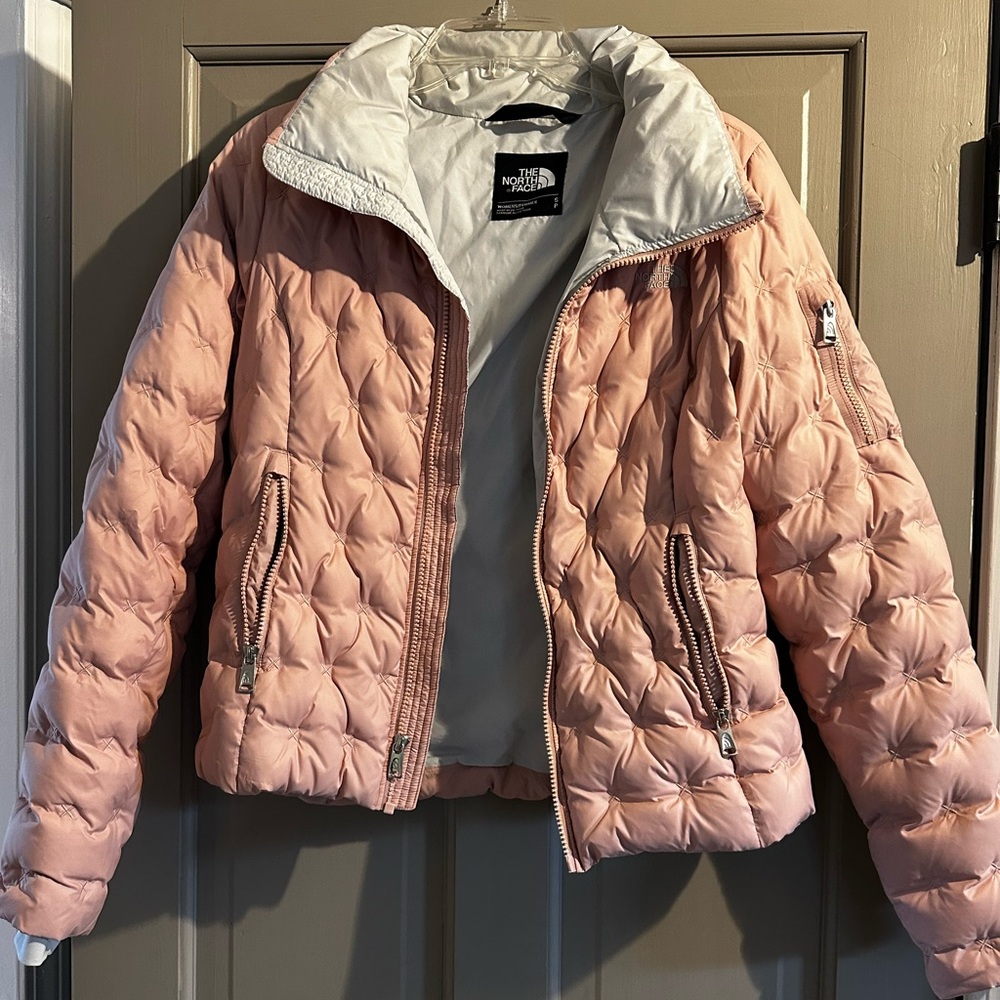 The North Face Women's Light Pink Puffer Jacket